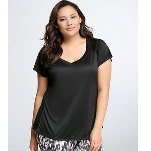 Torrid Active mesh inset tee